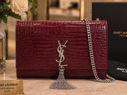 Saint Laurent Kate Crocodile